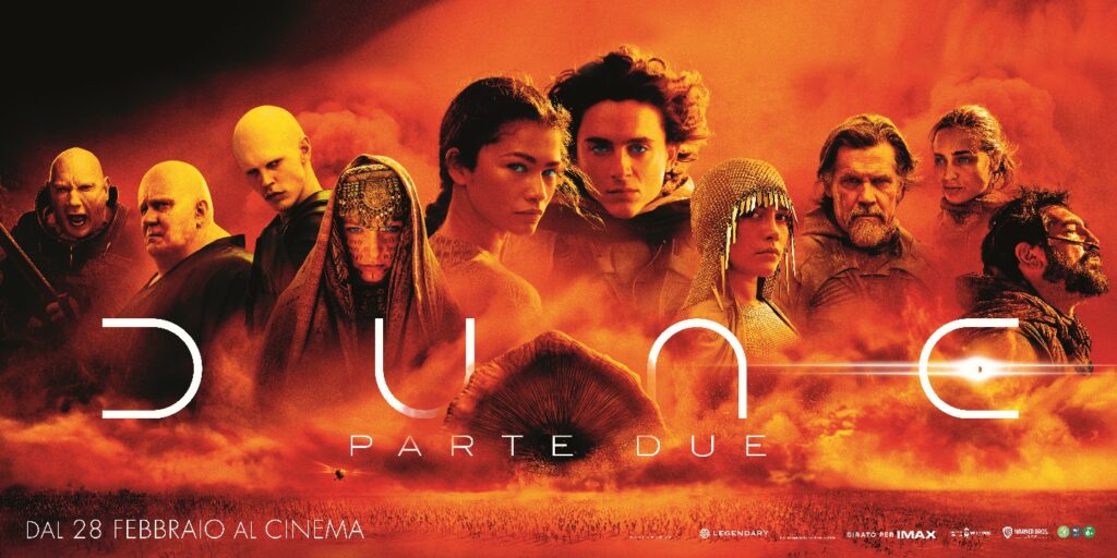 La copertina con i personaggi di Dune Parte 2