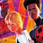 Gwen Stacy e Miles Morale in Spiderman Across The Spiderverse